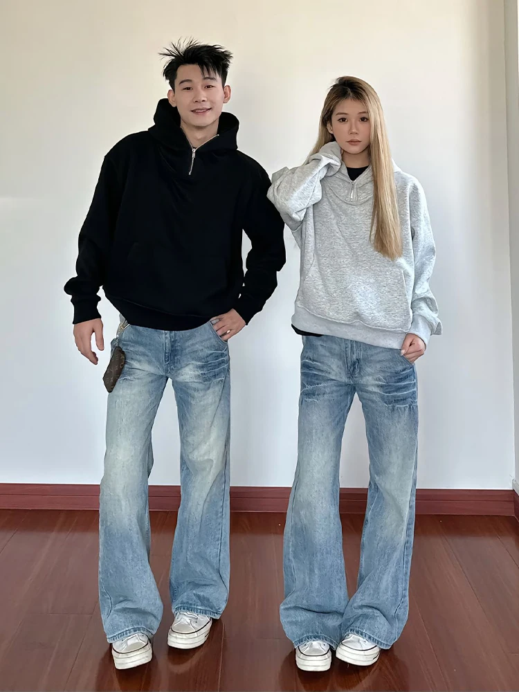 Blue American Retro Men's Jeans Spring Autumn Trendy High Street Vibe Straight Leg CleanFit Flared Pants Youth Faion
Blue American Retro Men's Jeans Spring Autumn Trendy High Street Vibe Straight Leg CleanFit Flared Pants Youth Faion