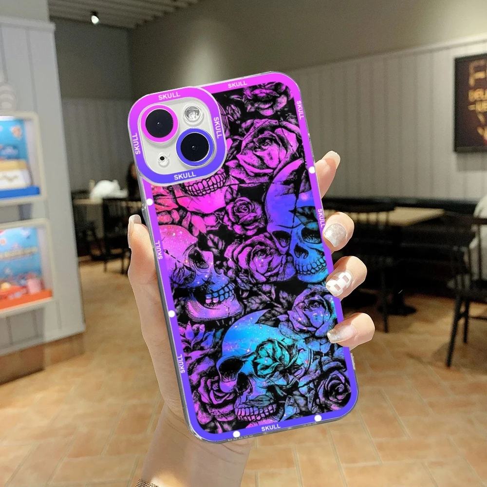 Gothic Fashion Skull Phone Case For IPhone 15 16ProMax 13 14 12 11 Pro Max Mini Angel Eyes Soft Transparent Cover
Gothic Fashion Skull Phone Case For IPhone 15 16ProMax 13 14 12 11 Pro Max Mini Angel Eyes Soft Transparent Cover