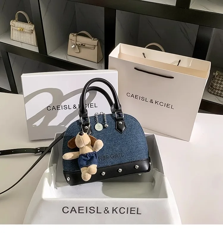 Fashion Denim Shell Bag Large Capacity Casual Tote Bag High Quality Luxury Clutch Purse Women Handbag Shoulder Messenger Bag
Fashion Denim Shell Bag Large Capacity Casual Tote Bag High Quality Luxury Clutch Purse Women Handbag Shoulder Messenger Bag