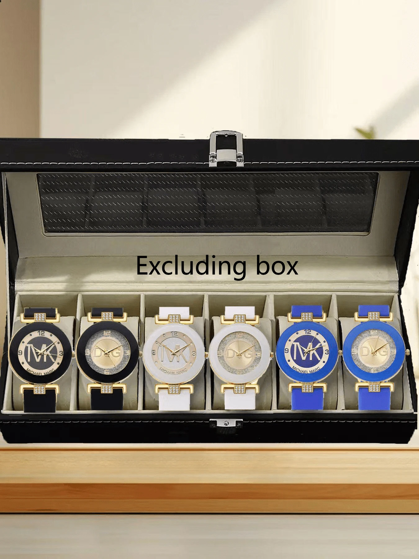 6pcs/5pcs/4pcs Fashion Classic Spot Silicone Diamond Set Large Dial Digital Men's and Women's Quartz Watch
6pcs/5pcs/4pcs Fashion Classic Spot Silicone Diamond Set Large Dial Digital Men's and Women's Quartz Watch