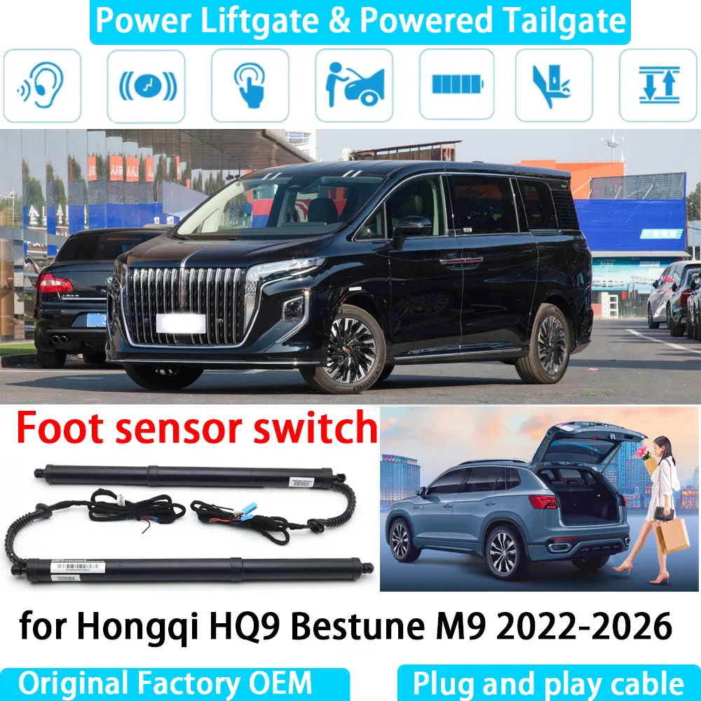for Hongqi HQ9 Bestune M9 2022-2026 Automatic Electric Power Liftgate Powered Tailgate Strut Tail Gate Lift System
for Hongqi HQ9 Bestune M9 2022-2026 Automatic Electric Power Liftgate Powered Tailgate Strut Tail Gate Lift System
