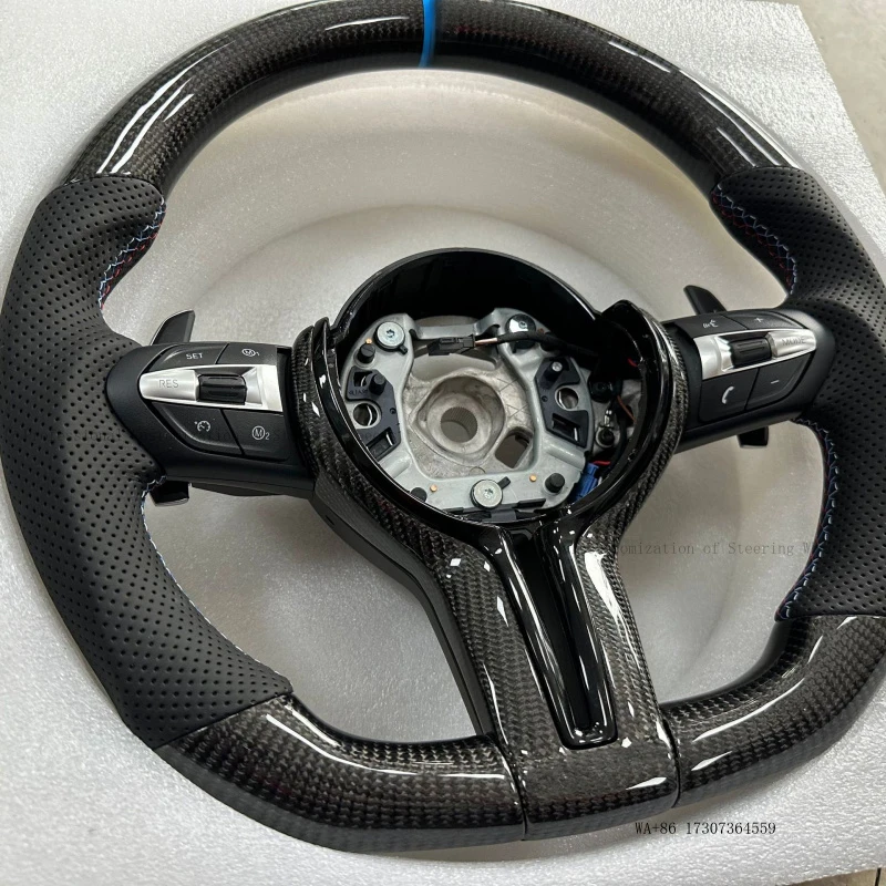 Suitable for BMW 1234567 series X123456 modified T-shaped steering wheel M3M6 carbon fiber anti-slip
Suitable for BMW 1234567 series X123456 modified T-shaped steering wheel M3M6 carbon fiber anti-slip