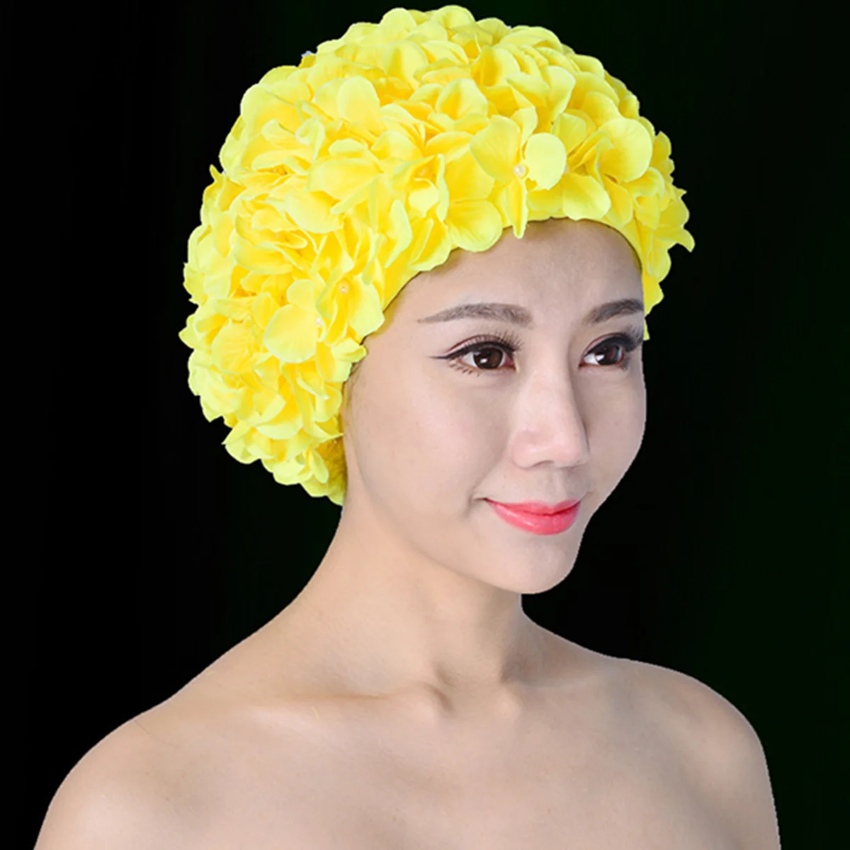 Fashionable Swim Floral Petal Stylish Swimming Hat Bathing Caps Size L for Women (Yellow)
Fashionable Swim Floral Petal Stylish Swimming Hat Bathing Caps Size L for Women (Yellow)