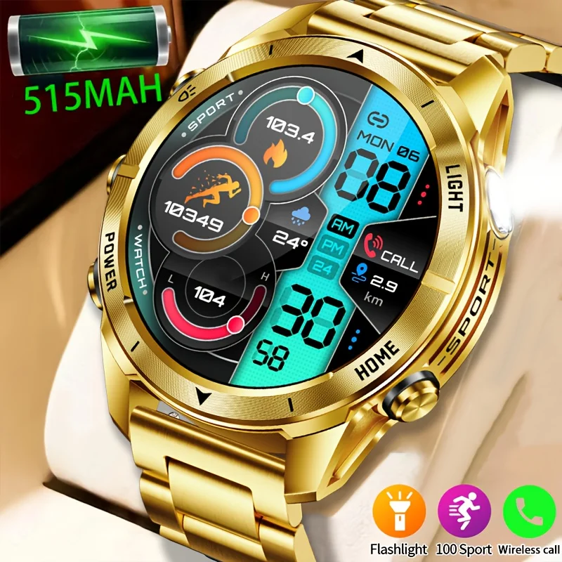 New Smart Watch For Men Bluetooth Call Heart Rate Sleep Monitor Outdoor Compass LED Flashlight Waterproof Sport Smartwatch 2025
New Smart Watch For Men Bluetooth Call Heart Rate Sleep Monitor Outdoor Compass LED Flashlight Waterproof Sport Smartwatch 2025
