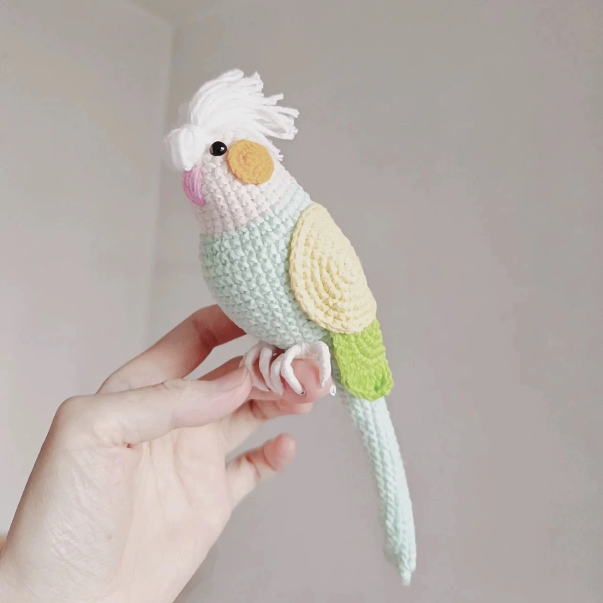 Набор вязальных материалов для начинающих «сделай сам», милый имитация попугая, крючок, игла, брелок, подарок, шерстяная пряжа для Crts ручной работы