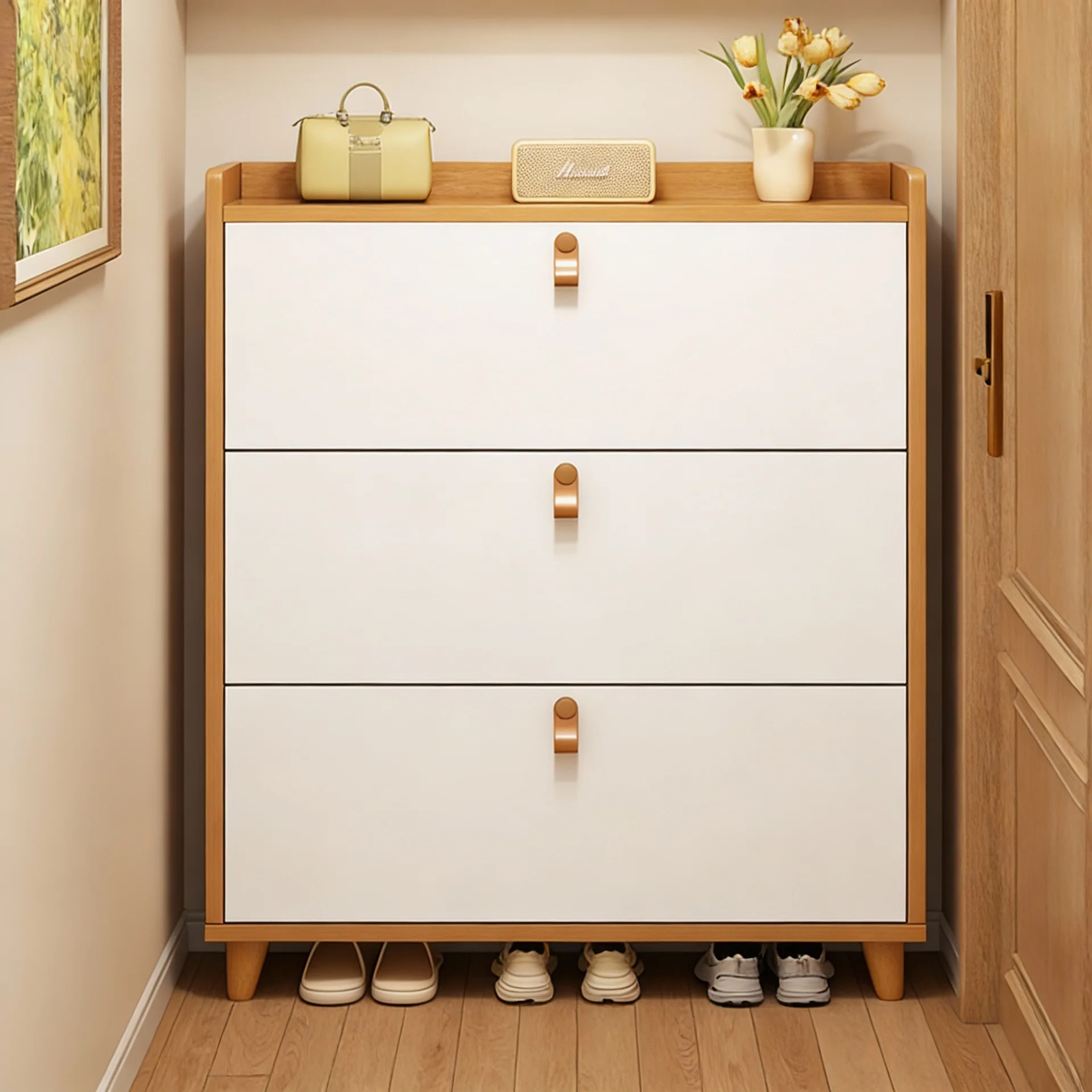 Tipping bucket shoe cabinet Solid wood household door porch cabinet Ultra-thin storage cabinet Large capacity locker Multi-layer
Tipping bucket shoe cabinet Solid wood household door porch cabinet Ultra-thin storage cabinet Large capacity locker Multi-layer