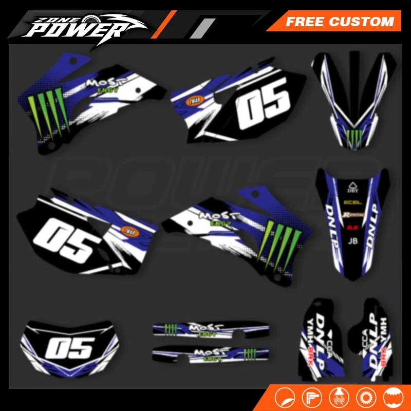 Powerzone For Yamaha WRF250 2007-2013 WRF450 2007-2011 Custom Motocross Decal Stickers Kits Number Name Custom 17
Powerzone For Yamaha WRF250 2007-2013 WRF450 2007-2011 Custom Motocross Decal Stickers Kits Number Name Custom 17
