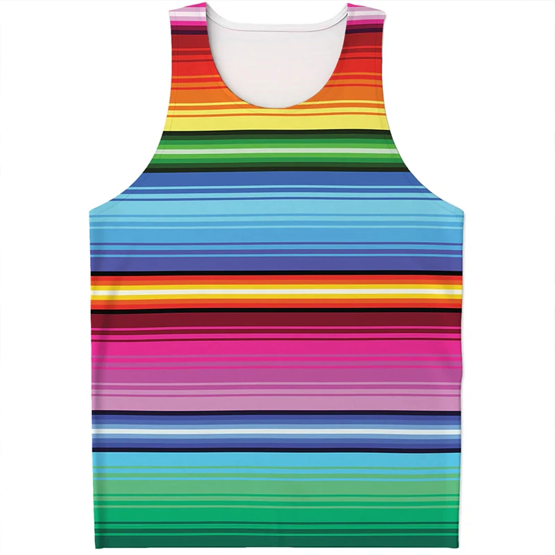 Men's Retro Stripe Tank Tops Pattern O Neck 3D Outdoor Street Sleeveless Printed Vest Athletic Casual Sports Fitness Running Tee
Men's Retro Stripe Tank Tops Pattern O Neck 3D Outdoor Street Sleeveless Printed Vest Athletic Casual Sports Fitness Running Tee