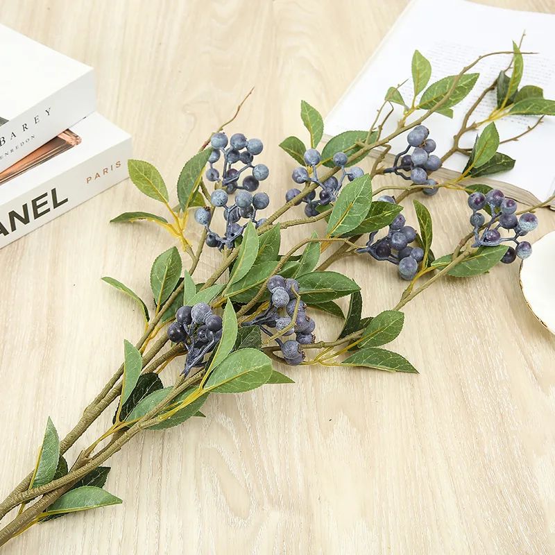 3pcs Simulated Blueberry Artificial Flower Long Branch Home Decor Berries Christmas Wedding Table Decoration Flowers Blueberry
3pcs Simulated Blueberry Artificial Flower Long Branch Home Decor Berries Christmas Wedding Table Decoration Flowers Blueberry