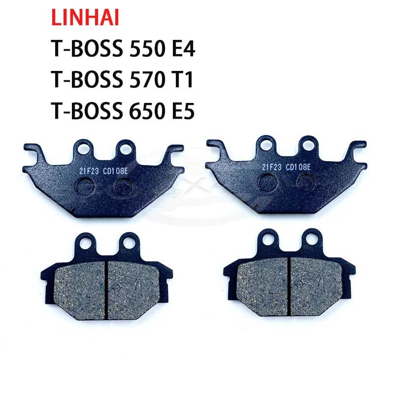 2 pairs Front Brake Pad for LINHAI T-Boss 551 500 T-BOSS 550 E4/T-BOSS 570 T1/T-BOSS 650 E5 Quad buggy parts 48414
2 pairs Front Brake Pad for LINHAI T-Boss 551 500 T-BOSS 550 E4/T-BOSS 570 T1/T-BOSS 650 E5 Quad buggy parts 48414