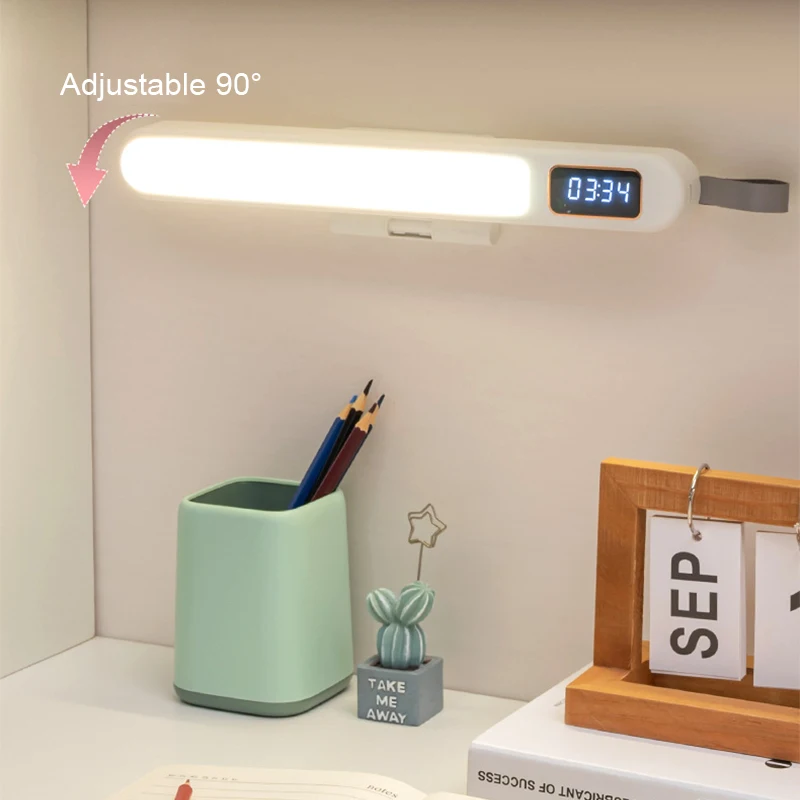 Desk Lamp USB LED Clock Table Lamp Rechargeable Portable Computer Monitor Light Reading Study Office Desk Lights
Desk Lamp USB LED Clock Table Lamp Rechargeable Portable Computer Monitor Light Reading Study Office Desk Lights