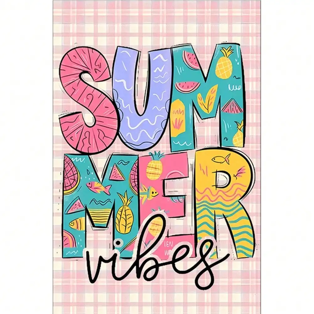1Pc Hello Summer" Double-Sided Garden Flag - Sweet Summer Theme with Fruit & Fish Design, Durable Polyester, 12x18 Inch
1Pc Hello Summer" Double-Sided Garden Flag - Sweet Summer Theme with Fruit & Fish Design, Durable Polyester, 12x18 Inch