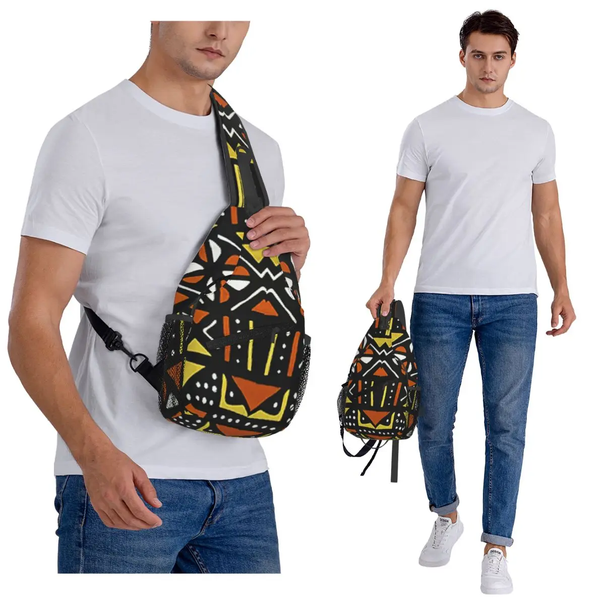 African Bogolan Mudcloth Pattern Chest Bag Men Sling Crossbody Backpack Chest Bag Travel Hiking Daypack Shoulder Bag
African Bogolan Mudcloth Pattern Chest Bag Men Sling Crossbody Backpack Chest Bag Travel Hiking Daypack Shoulder Bag