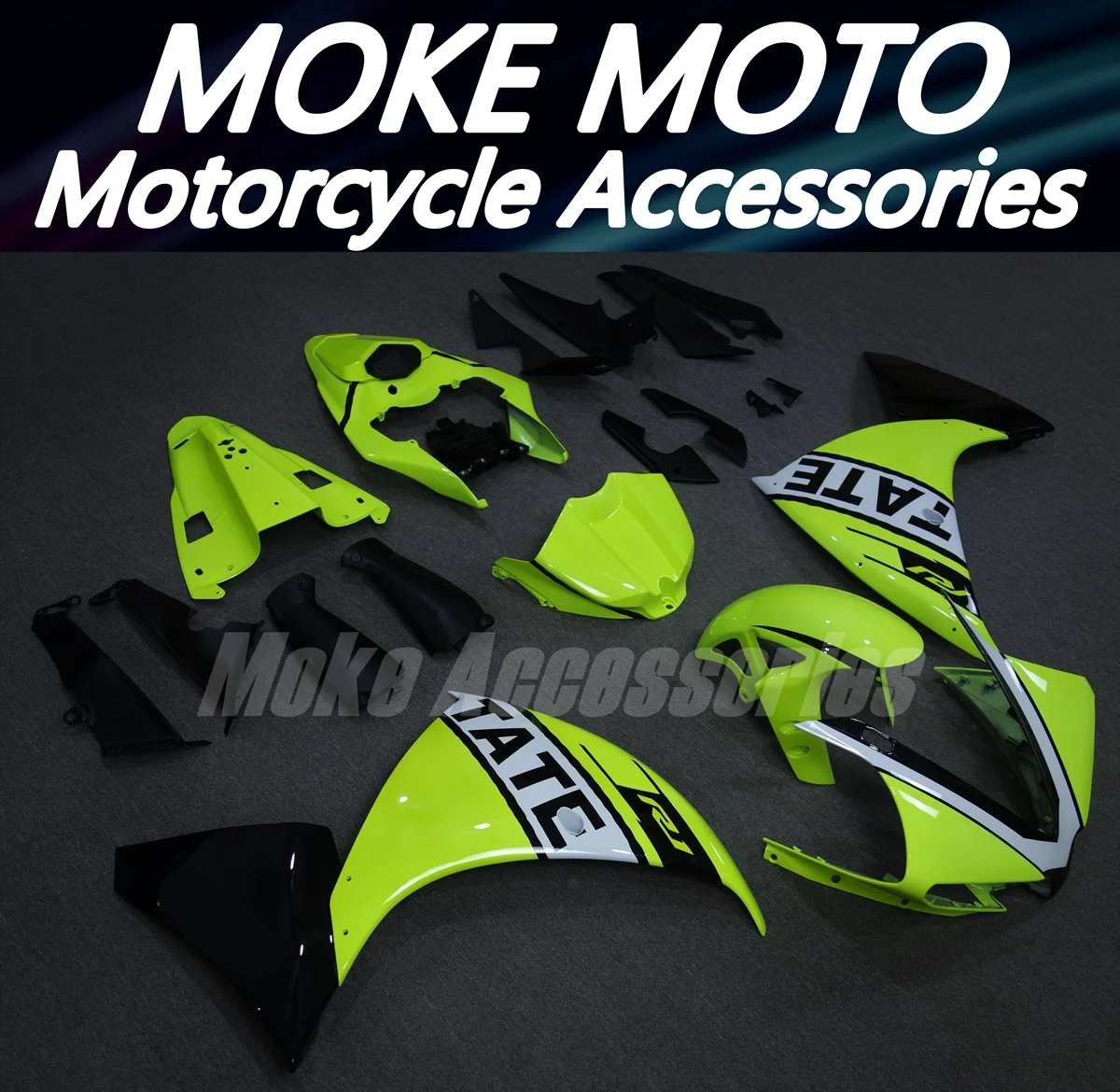 Fairings Kit Fit For yzf R1 2012 2013 2014 Bodywork Set High Quality ABS Injection Neon Black Tate fluorescence
Fairings Kit Fit For yzf R1 2012 2013 2014 Bodywork Set High Quality ABS Injection Neon Black Tate fluorescence