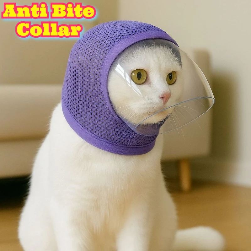 New Comfortable Cat Anti Scratch Bite Resistant Transparent Vision Breathable Soft Neck Collar Pet Grooming Cleaning Prevent
New Comfortable Cat Anti Scratch Bite Resistant Transparent Vision Breathable Soft Neck Collar Pet Grooming Cleaning Prevent