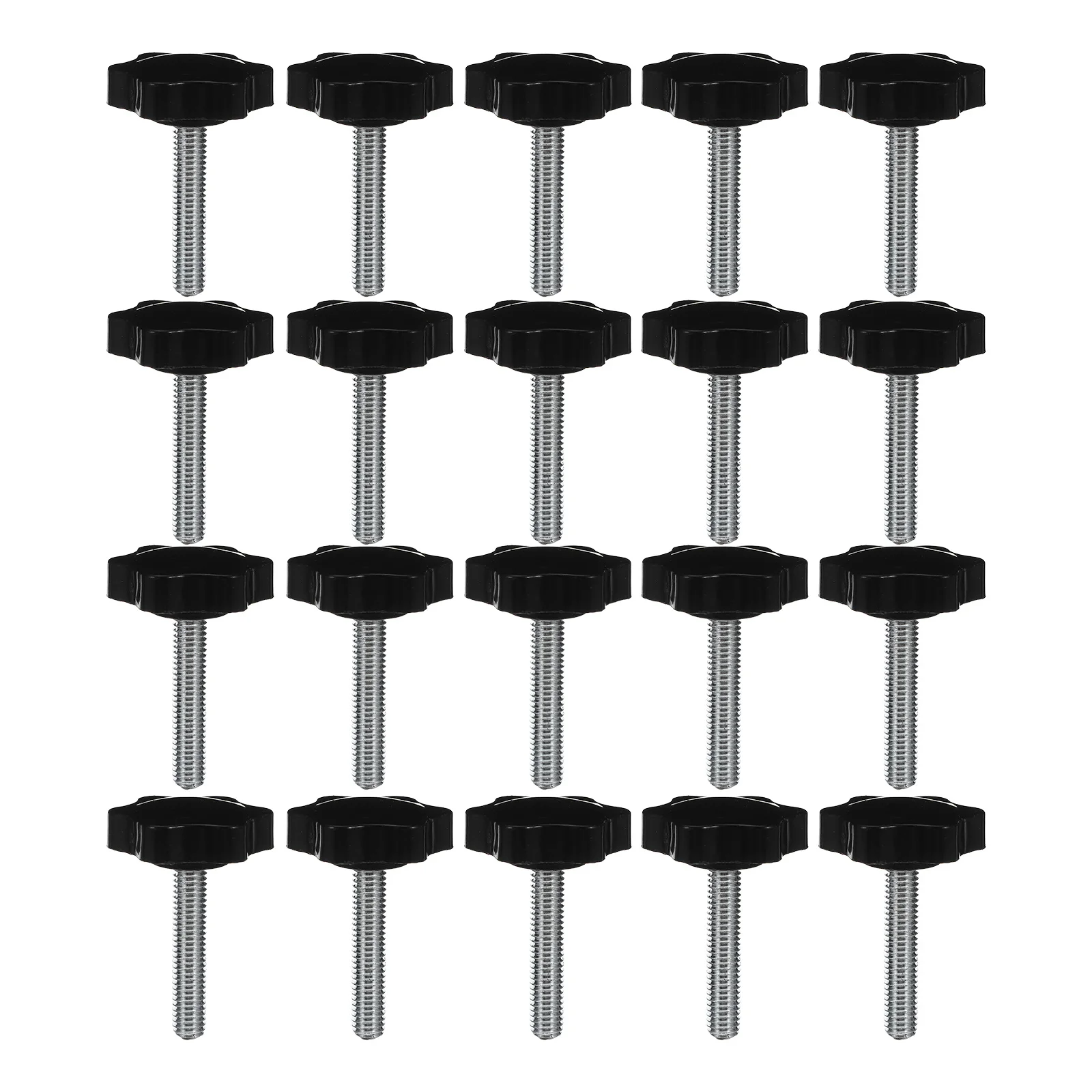 20Pcs Thread Star Knobs M8 X 40mm Plastic Star Handle Tightening Screw Clamping Handle Knob Woodworking Machine Parts
20Pcs Thread Star Knobs M8 X 40mm Plastic Star Handle Tightening Screw Clamping Handle Knob Woodworking Machine Parts