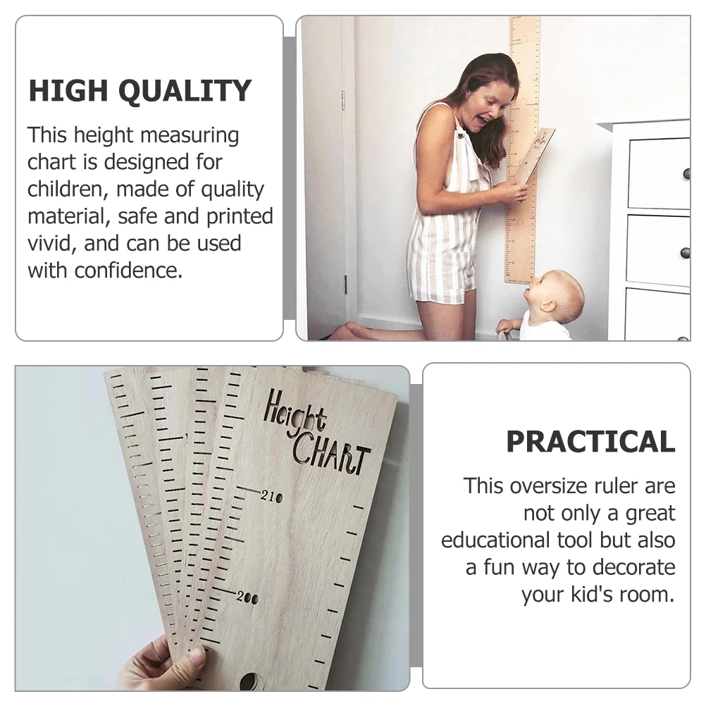 Wooden Height Chart 60-210CM Measuring Ruler Kids Growth Wall Sticker Toddler Baby Adhesive Height Measurement Decor Educational 
Wooden Height Chart 60-210CM Measuring Ruler Kids Growth Wall Sticker Toddler Baby Adhesive Height Measurement Decor Educational