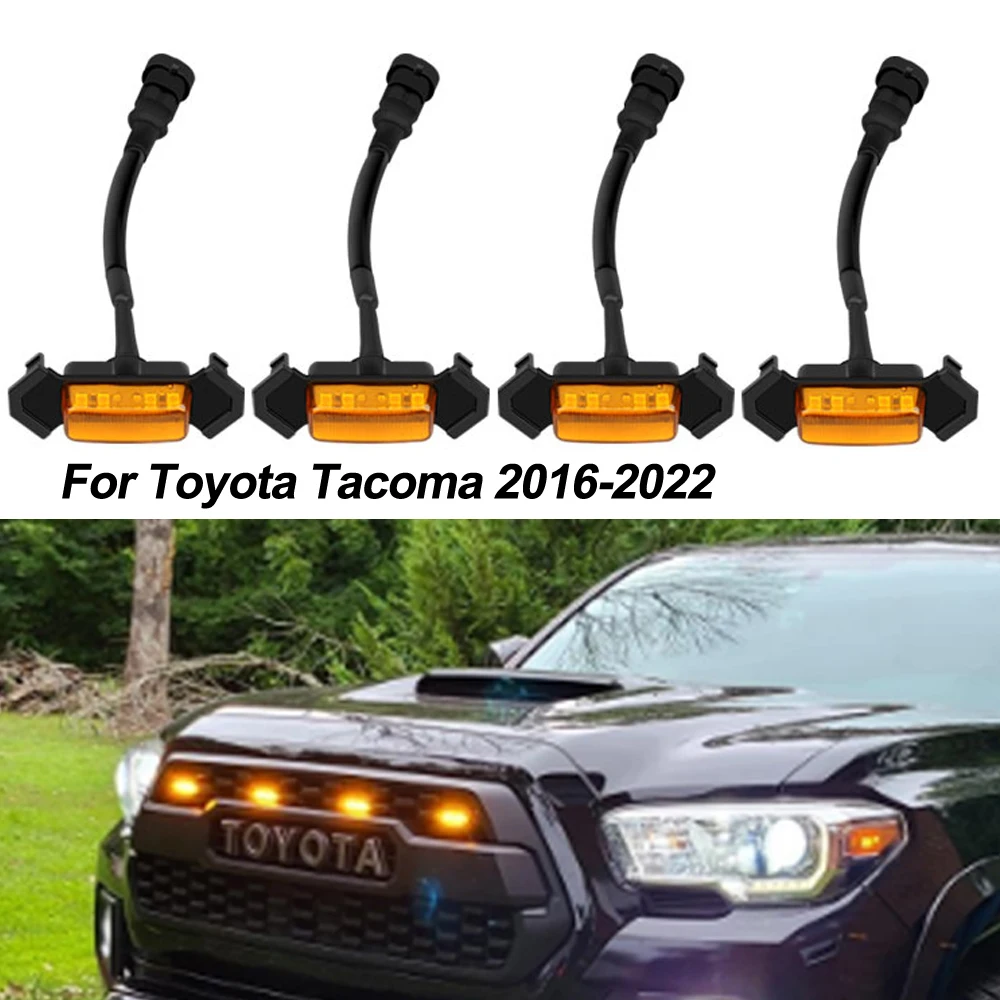 Car Grille Light LED with Harness Yellow Lens Amber For Toyota Tacoma w/TRD Pro 2016 2017 2018 2019 2020 2021 2022
Car Grille Light LED with Harness Yellow Lens Amber For Toyota Tacoma w/TRD Pro 2016 2017 2018 2019 2020 2021 2022