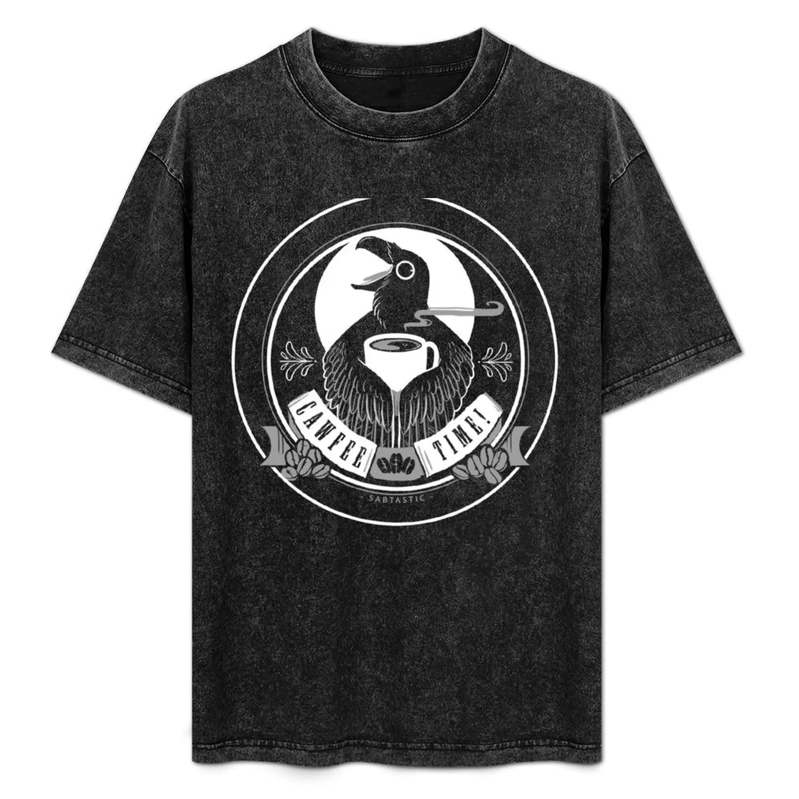 Cawfee Time Crow in White by Sabtastic T-Shirt All Weather Casual Short Sleeve
Cawfee Time Crow in White by Sabtastic T-Shirt All Weather Casual Short Sleeve