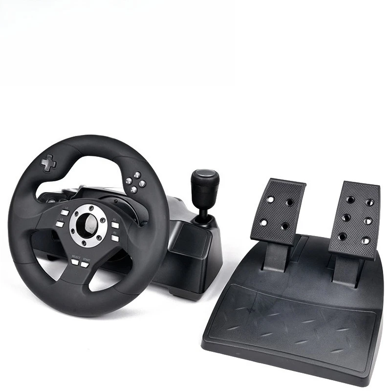 Ps3/Ps2/PC all-in-one wired large-size steering wheel, vibration game driving experience steering wheel supply
Ps3/Ps2/PC all-in-one wired large-size steering wheel, vibration game driving experience steering wheel supply