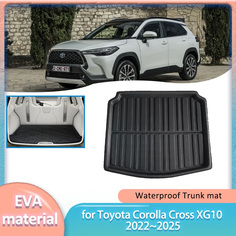 Для Toyota Corolla Cross XG10 2022 ~ 2025 автомобильный коврик для багажника, подкладка для багажника, напольный ковер для багажа, водонепроницаемый чехол, часть аксессуаров
Для Toyota Corolla Cross XG10 2022 ~ 2025 автомобильный коврик для багажника, подкладка для багажника, напольный ковер для багажа, водонепроницаемый чехол, часть аксессуаров