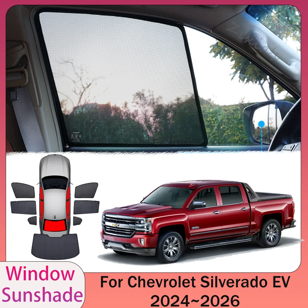 For Chevrolet Silverado EV 2024~2026 2025 Car Magnetic Mesh Privacy Sunshade Side Window Sun Shade Protect Interior Accessories
For Chevrolet Silverado EV 2024~2026 2025 Car Magnetic Mesh Privacy Sunshade Side Window Sun Shade Protect Interior Accessories