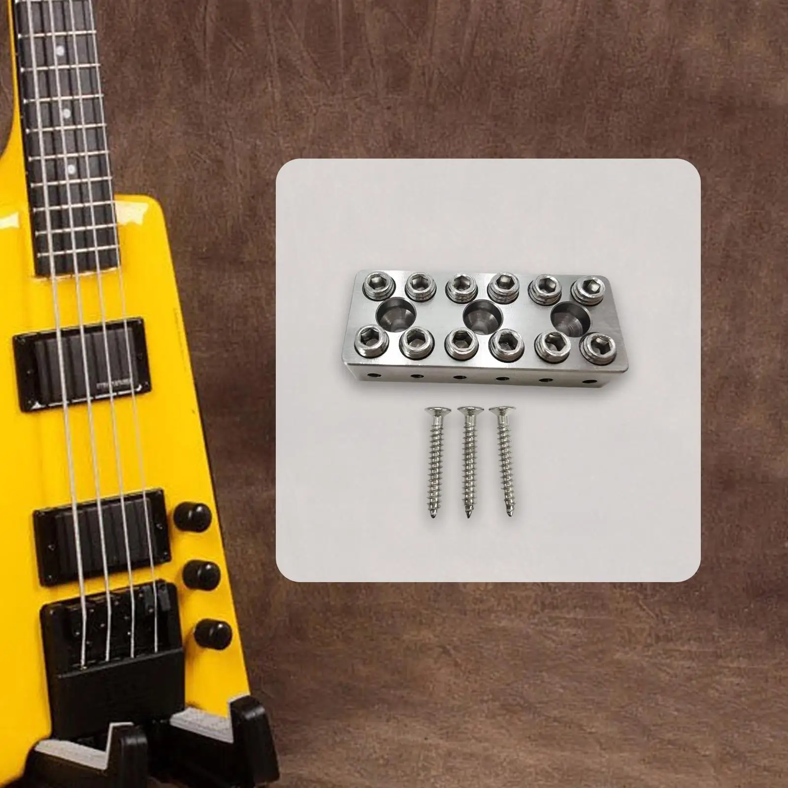 Durable Headless Electric Guitar Bridge Top Pillow Plate Parts Silver Stainless Steel for Silent Guitar Accessories
Durable Headless Electric Guitar Bridge Top Pillow Plate Parts Silver Stainless Steel for Silent Guitar Accessories