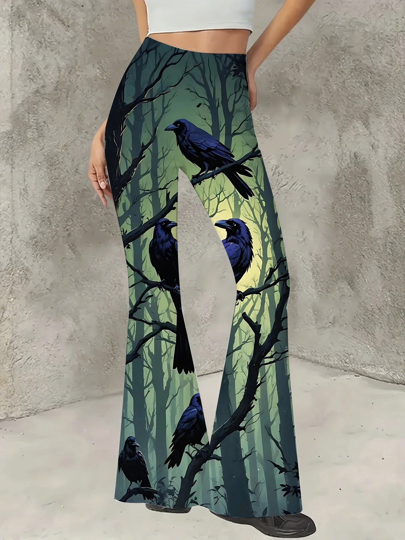 Women's Boho Printed Flare Pants Vintage Knit High Waist Wide Leg Trousers
Women's Boho Printed Flare Pants Vintage Knit High Waist Wide Leg Trousers
