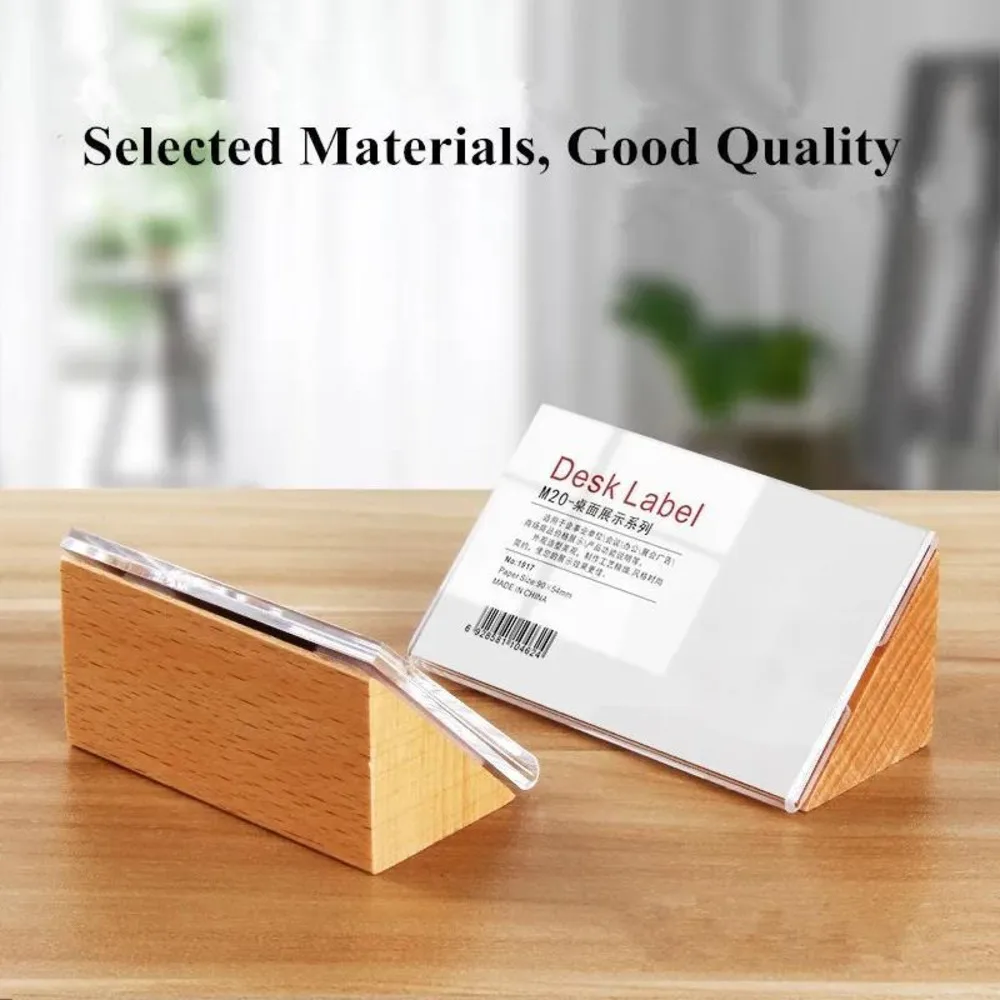 60x40mm / 90x54mm Small Wood Price Label Paper Card Tags Table Number Name Card Holder Acrylic Sign Holder Display Stand
60x40mm / 90x54mm Small Wood Price Label Paper Card Tags Table Number Name Card Holder Acrylic Sign Holder Display Stand