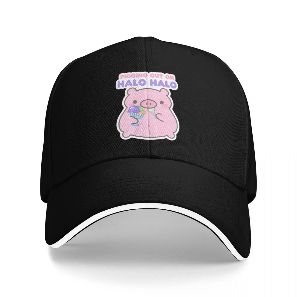 Cute Pig Eating Halo-Halo Baseball Cap Beach Dropshipping Luxury man cap Women's Golf Wear Men's
Cute Pig Eating Halo-Halo Baseball Cap Beach Dropshipping Luxury man cap Women's Golf Wear Men's