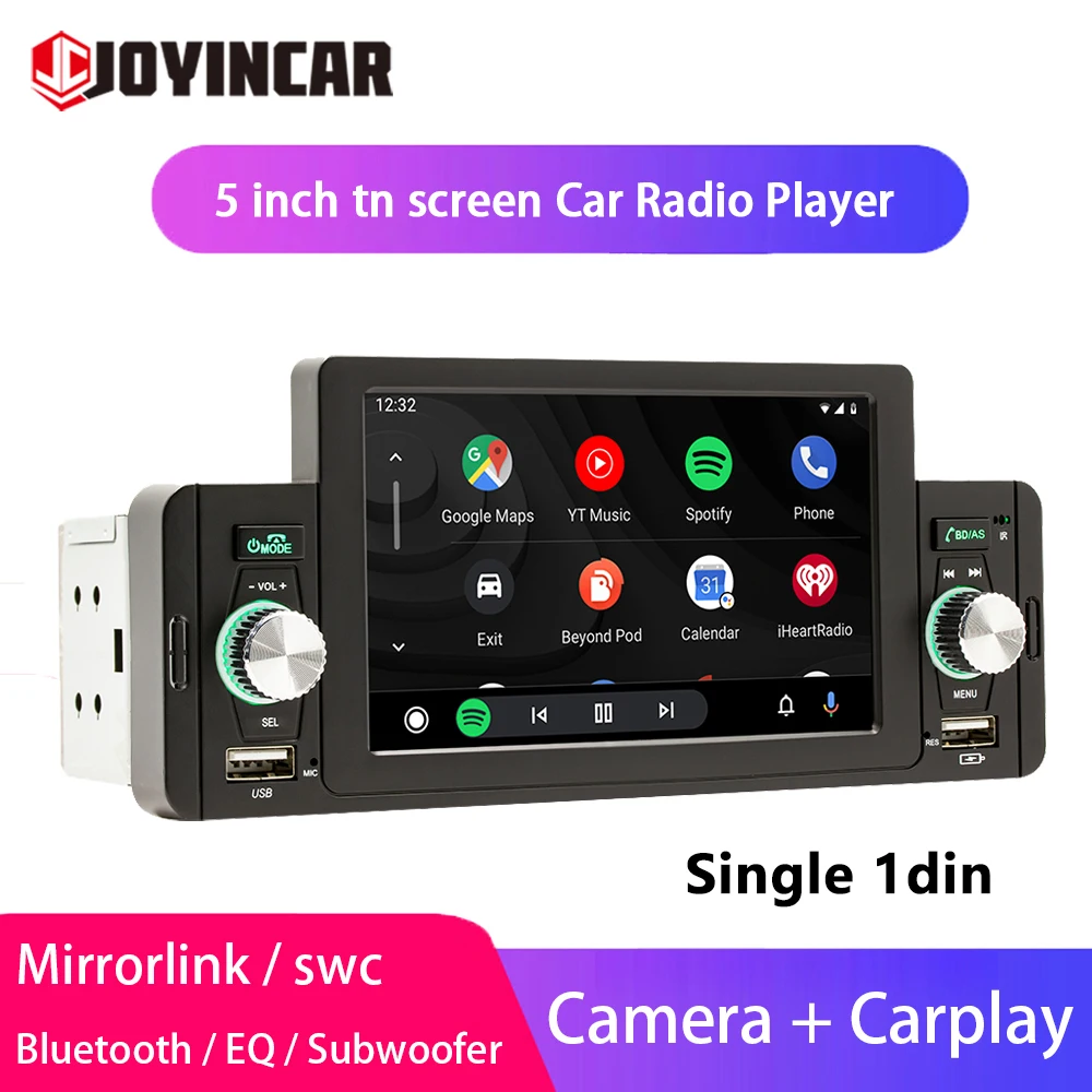 5 inch Car Radios 1 Din CarPlay Android Auto Multimedia Player Bluetooth MirrorLink FM Receiver For VW Volkswagen Nissan Toyota
5 inch Car Radios 1 Din CarPlay Android Auto Multimedia Player Bluetooth MirrorLink FM Receiver For VW Volkswagen Nissan Toyota