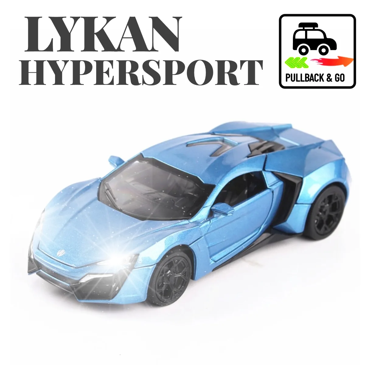 1:32 Lykan Hypersport Pullback Car Toy with Lights Engine Sound, Metal Diecast Off Road Car Model Scale Replica Gift Kid Boy Toy
1:32 Lykan Hypersport Pullback Car Toy with Lights Engine Sound, Metal Diecast Off Road Car Model Scale Replica Gift Kid Boy Toy