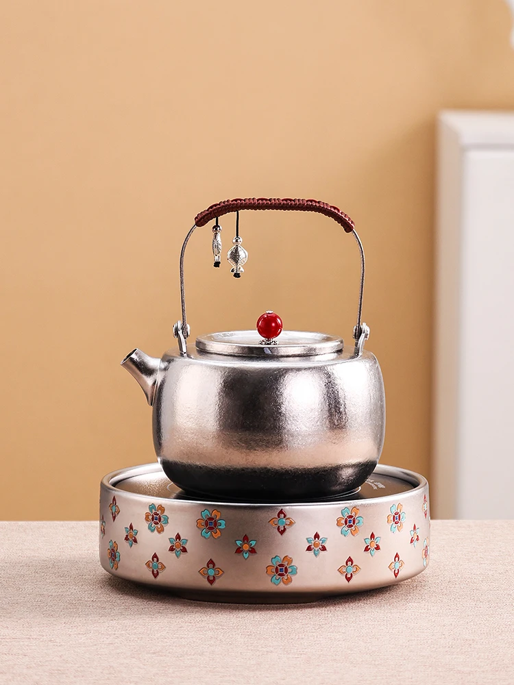 Pure Titanium Tea Pot Stove Outdoor Water Boiling Pot Single Pot Tea Brewing Pot with Handle for Cam And Hiking
Pure Titanium Tea Pot Stove Outdoor Water Boiling Pot Single Pot Tea Brewing Pot with Handle for Cam And Hiking