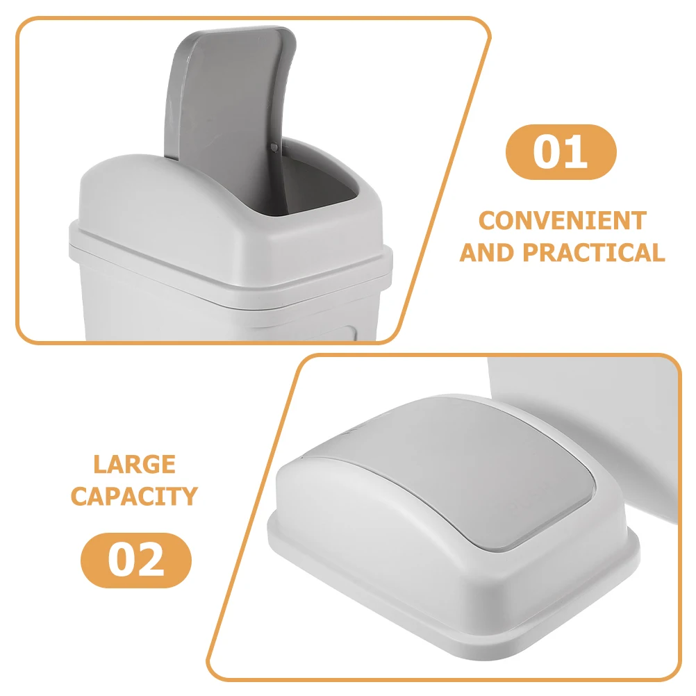 Durable Reusable Pp Material Swing Lid Garbage Bin For Household Use In Kitchen Bedroom Bathroom Waste Container
Durable Reusable Pp Material Swing Lid Garbage Bin For Household Use In Kitchen Bedroom Bathroom Waste Container