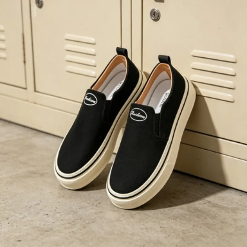 Canvas Slip-On Outdoor Men's Shoes Fashionable Retro Wear-Resistant Rubber Soled Low Cut round Toe Casual
Canvas Slip-On Outdoor Men's Shoes Fashionable Retro Wear-Resistant Rubber Soled Low Cut round Toe Casual