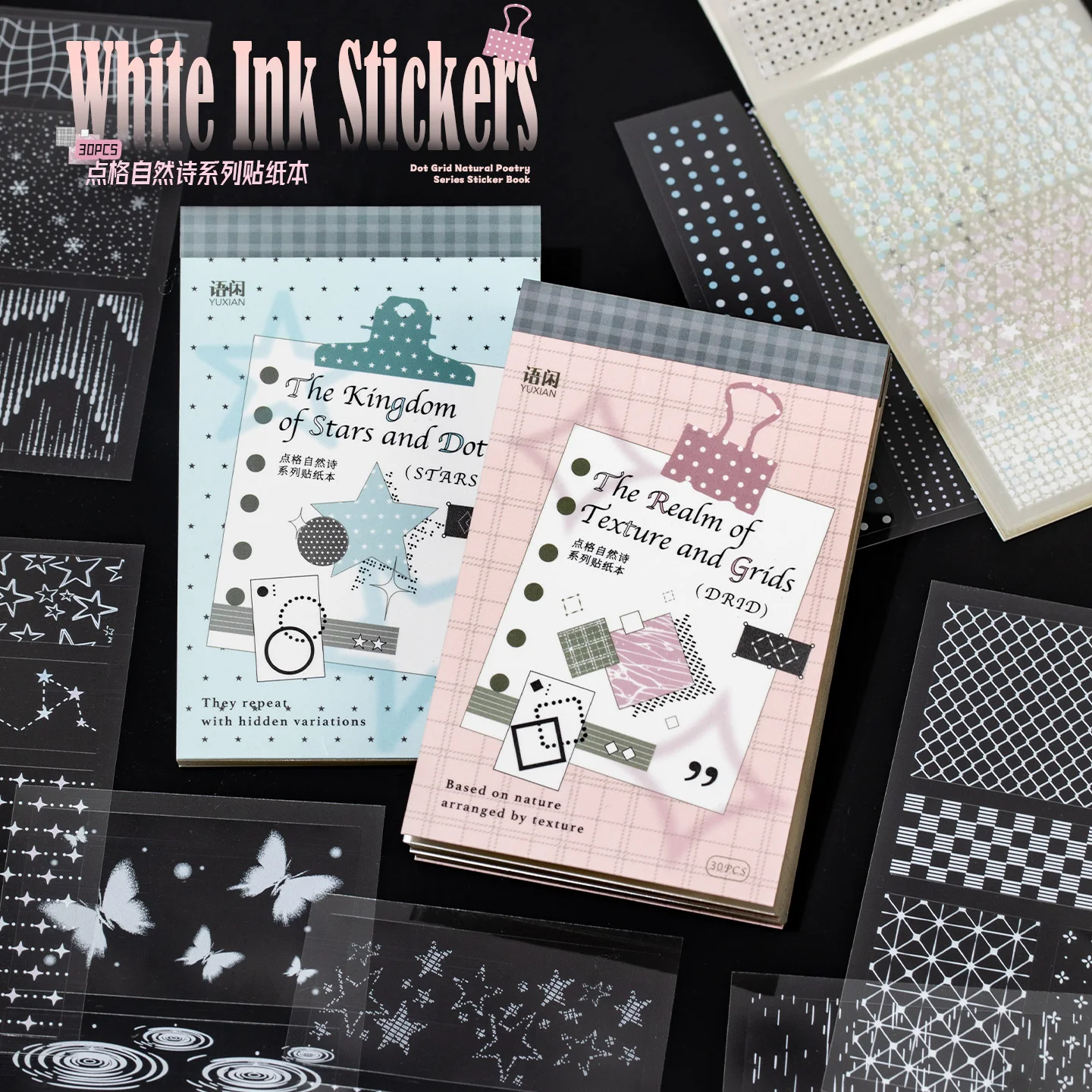 Journal GO 30pcs White Ink Mini Stickers for Collage Junk Journal Scrapbooking Decoration Card Landscape Border Trim Decals
Journal GO 30pcs White Ink Mini Stickers for Collage Junk Journal Scrapbooking Decoration Card Landscape Border Trim Decals