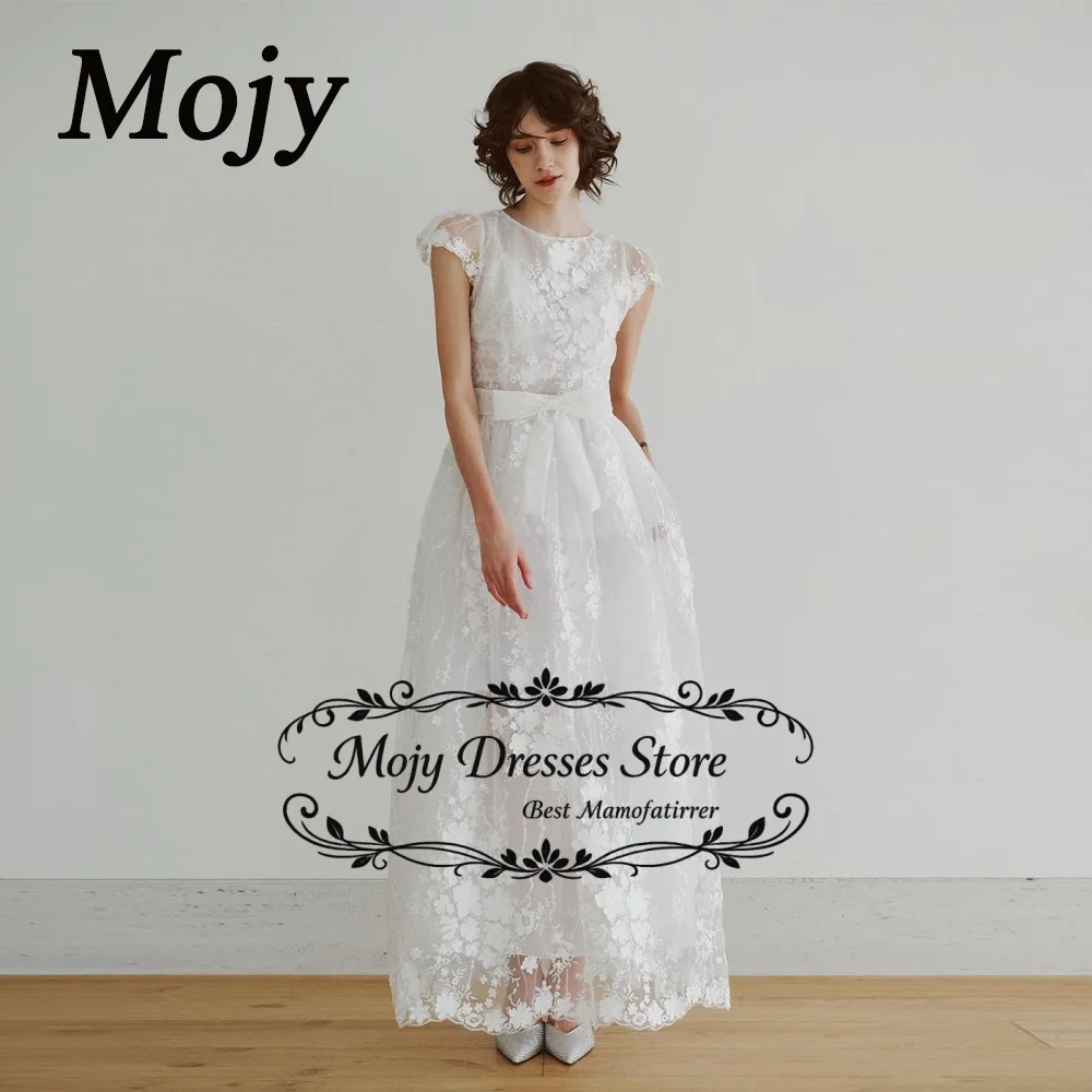 Mojy Princess O Neck Wedding Dress A Line Lace Evening Dresses Short Sleeve Ankle-Length Customized 2026
Mojy Princess O Neck Wedding Dress A Line Lace Evening Dresses Short Sleeve Ankle-Length Customized 2026