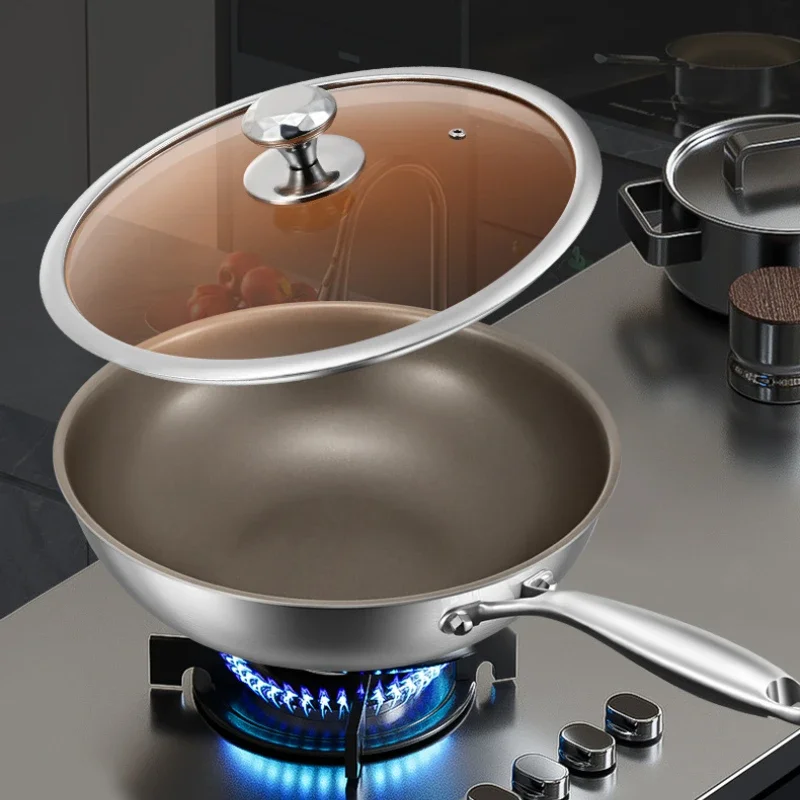 German High-end Titanium Pan Uncoated Steak Frying Pan Titanium Non-stick Pan Universal Induction Cooker
German High-end Titanium Pan Uncoated Steak Frying Pan Titanium Non-stick Pan Universal Induction Cooker