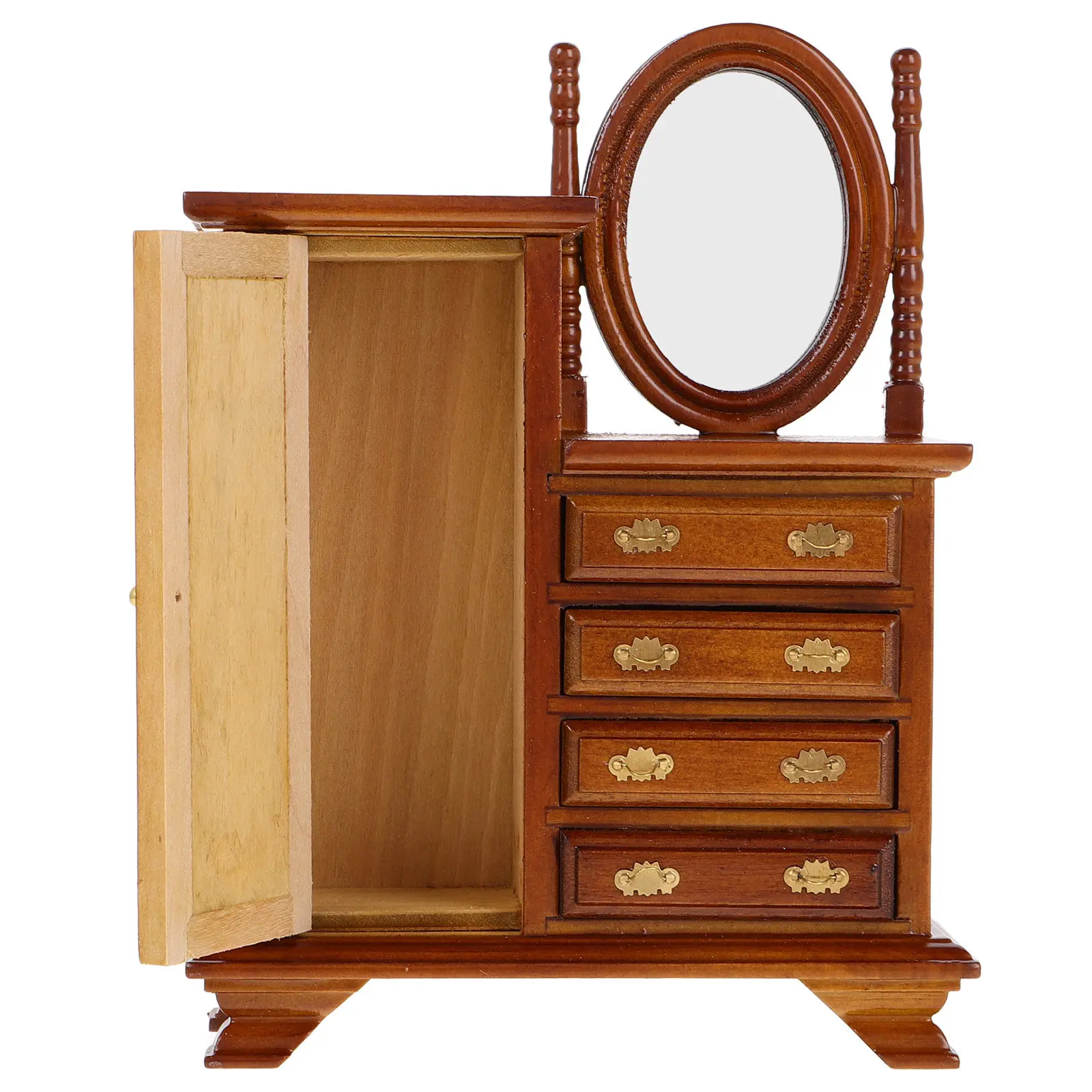 1:12 Scale Miniature Bedroom Dresser Vanity Table Set for Dollhouse Interior Decoration Elegant Retro Small House Furniture
1:12 Scale Miniature Bedroom Dresser Vanity Table Set for Dollhouse Interior Decoration Elegant Retro Small House Furniture