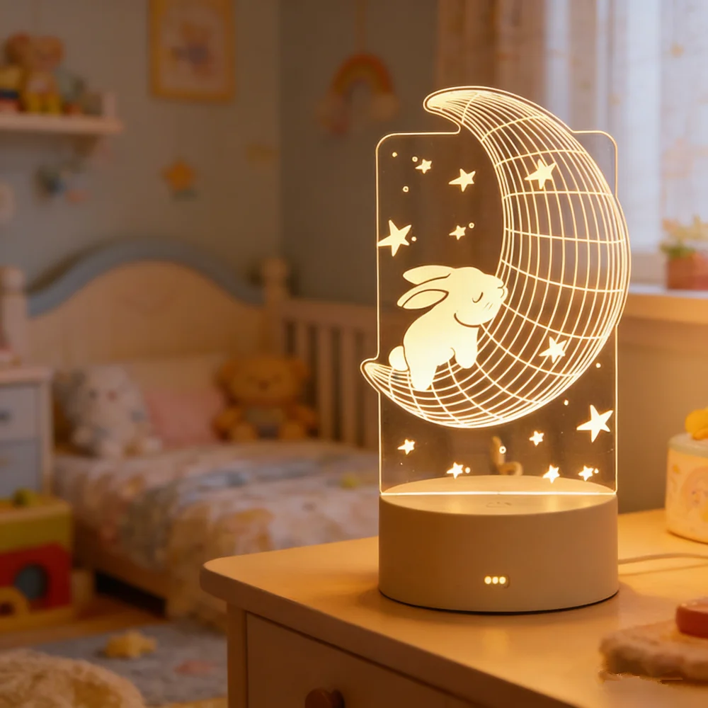 Gift Bedroom Decor USB Operated LED 3D Lamp Night Light Personalized Mother's Day Gifts Wedding Party Anniversary Valentines Day
Gift Bedroom Decor USB Operated LED 3D Lamp Night Light Personalized Mother's Day Gifts Wedding Party Anniversary Valentines Day