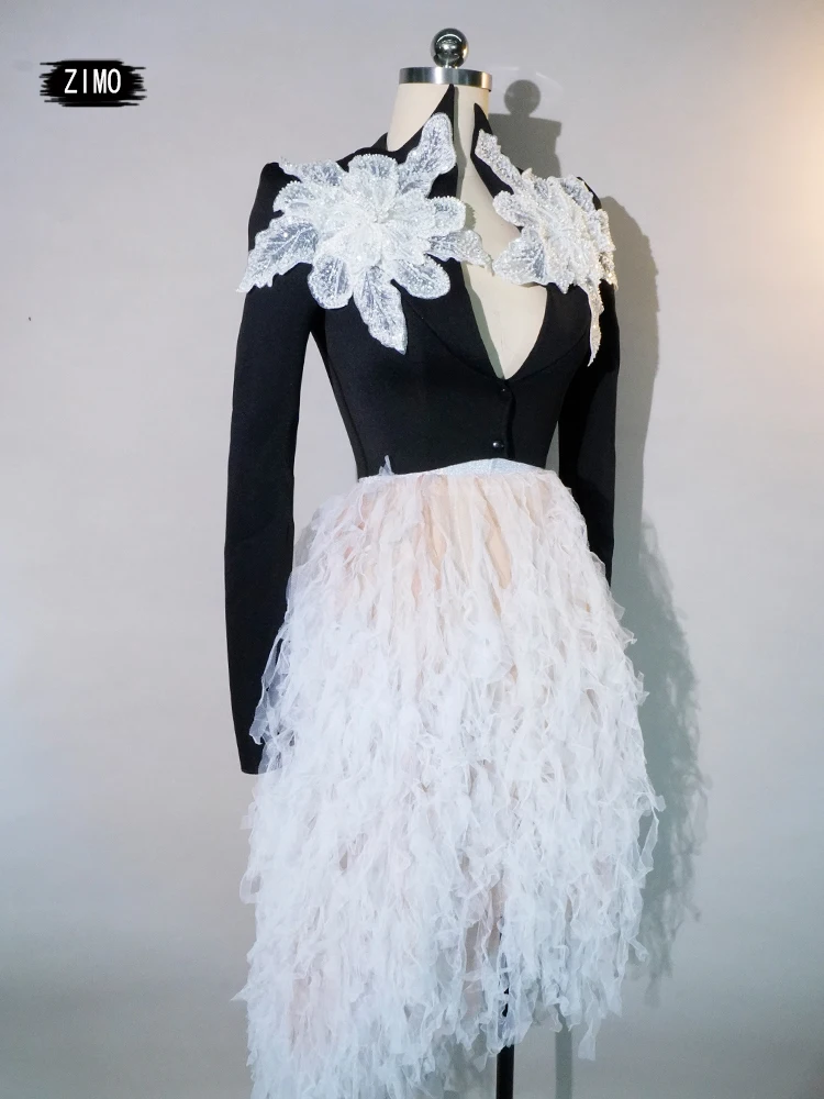 new 2024 long dress flower deep v neck sparkle wihte black club party birthday performance wedding drag queen DS costume stage
new 2024 long dress flower deep v neck sparkle wihte black club party birthday performance wedding drag queen DS costume stage