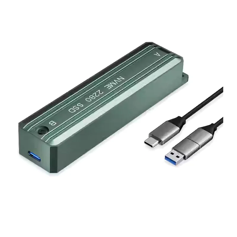 M.2 NVME SSD Case External Enclosure USB3.1 10Gbps NVME Hard Drive Case Adapter Box
M.2 NVME SSD Case External Enclosure USB3.1 10Gbps NVME Hard Drive Case Adapter Box