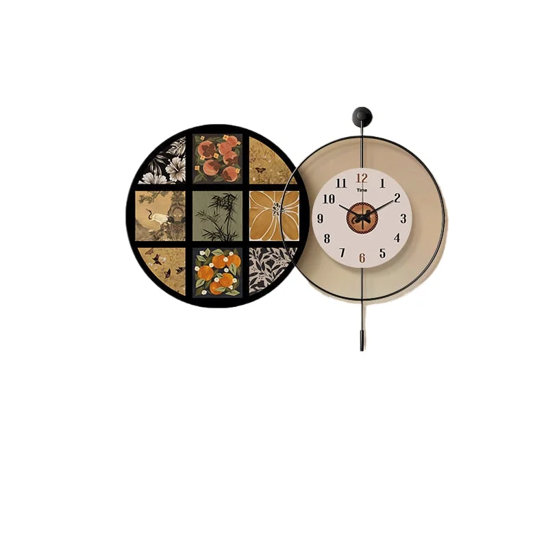 Medieval style living room decorative painting dining room decorative painting clock wall clock retro art clock
Medieval style living room decorative painting dining room decorative painting clock wall clock retro art clock