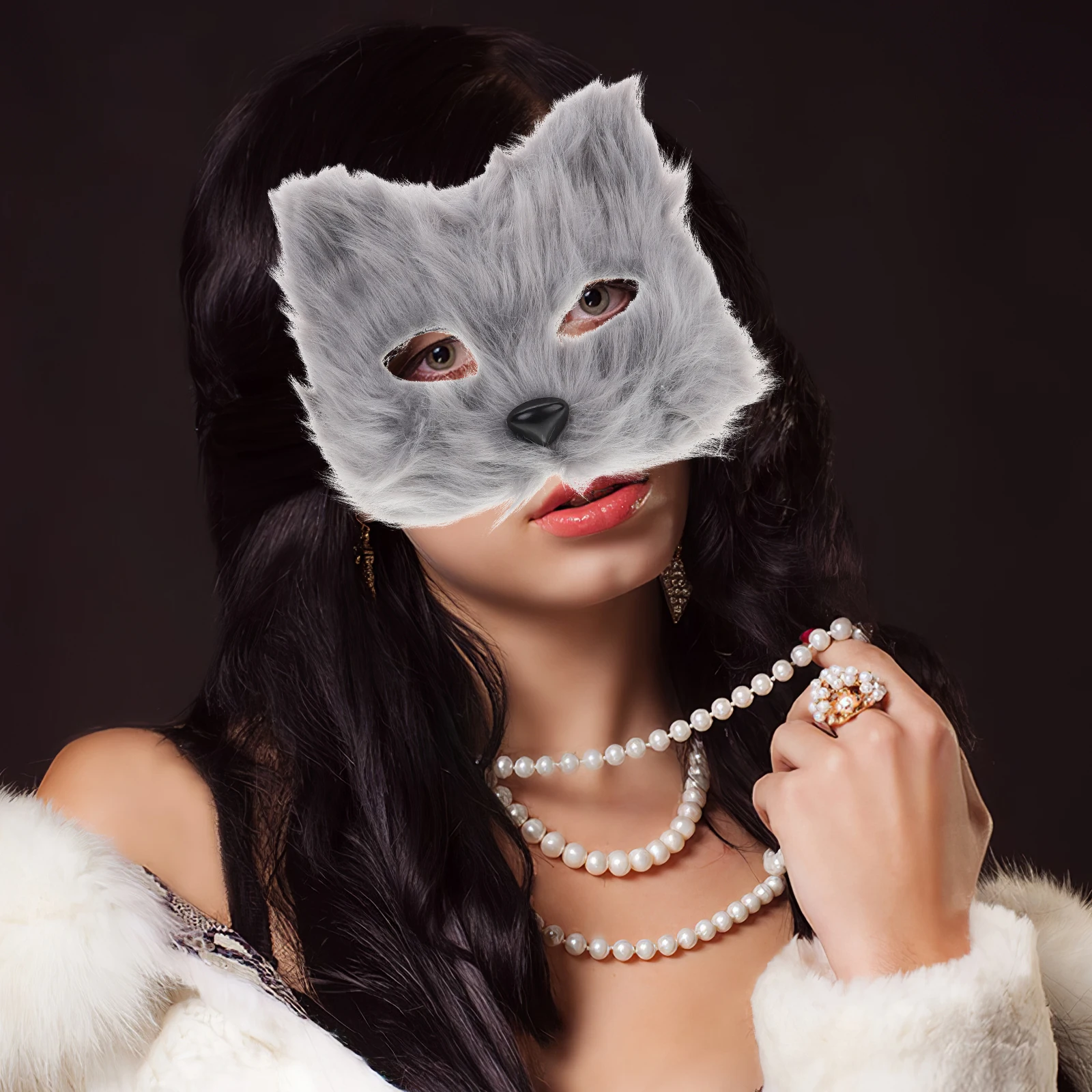 Half Face Mask Black Masquerade Cat Masks Anime Gloves Furry Cosplay Halloween Wolf Costume Grey Tail Toy
Half Face Mask Black Masquerade Cat Masks Anime Gloves Furry Cosplay Halloween Wolf Costume Grey Tail Toy