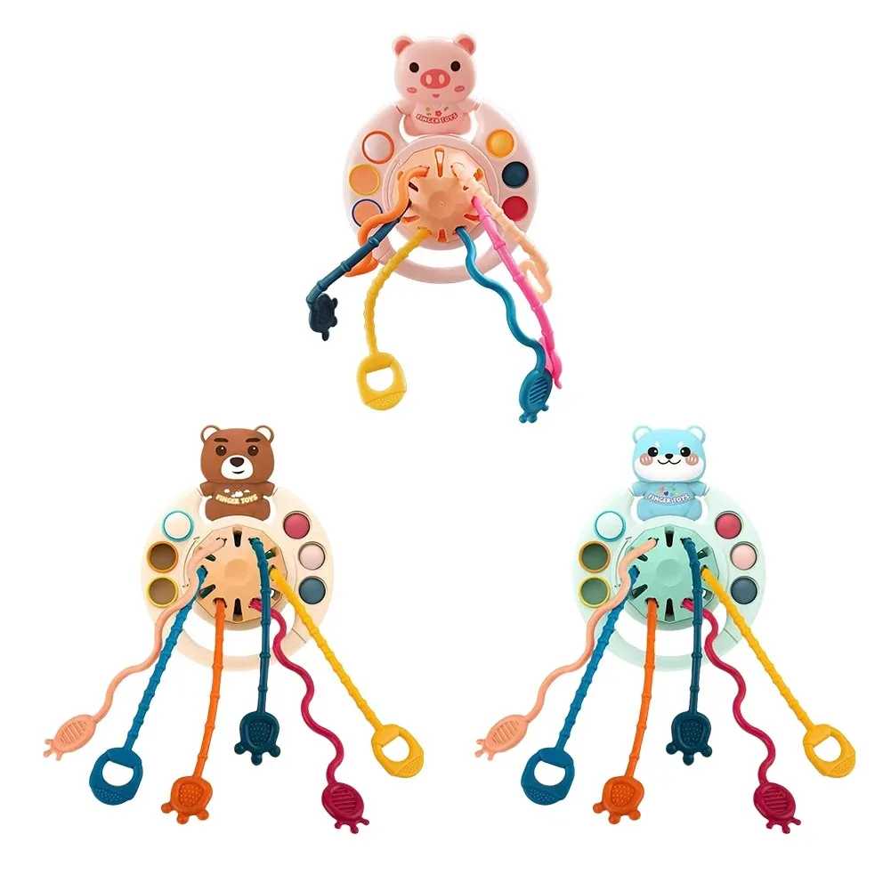 Cartoon Bear Pull String Toy For Baby Soft Silicone Teether Rattle Sensory Early Learning Fine Motor Skills Interactive Gift
Cartoon Bear Pull String Toy For Baby Soft Silicone Teether Rattle Sensory Early Learning Fine Motor Skills Interactive Gift