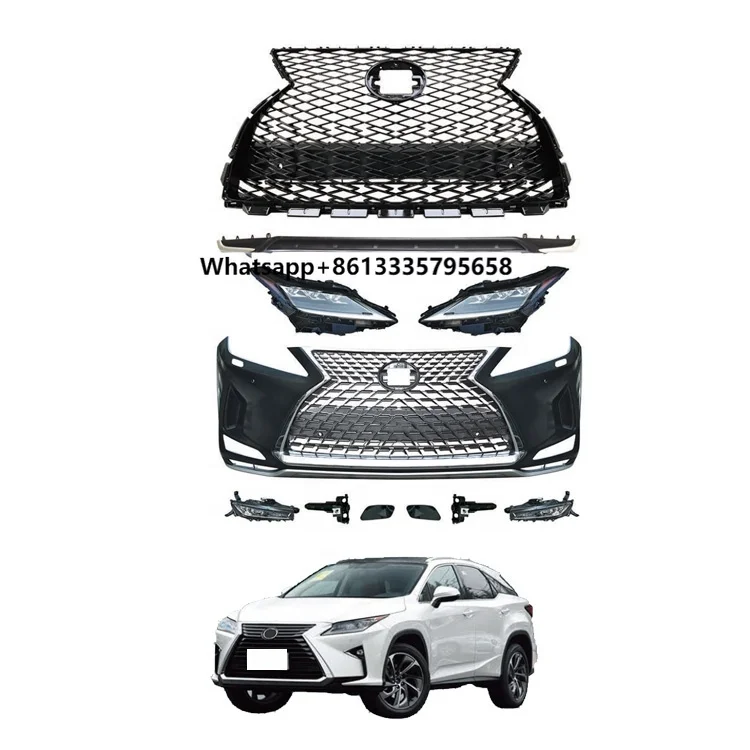 Car Accessories 2016-2020 RX Upgrade 2021 Front Bumper Headlights Black Sport Grille Body Kits for LEXUS RX300 RX270 RX350 RX450
Car Accessories 2016-2020 RX Upgrade 2021 Front Bumper Headlights Black Sport Grille Body Kits for LEXUS RX300 RX270 RX350 RX450
