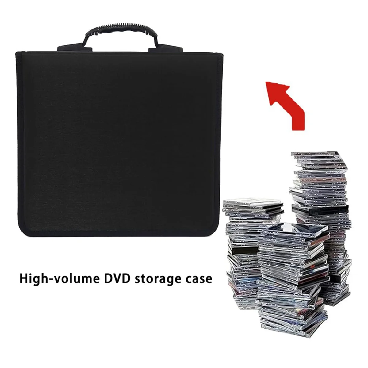 JAS-CD Case, 400 Capacity DVD Case CD Wallets Protective CD Storage Organizer Holder Booklet Album Box Binder (Black) 
JAS-CD Case, 400 Capacity DVD Case CD Wallets Protective CD Storage Organizer Holder Booklet Album Box Binder (Black)