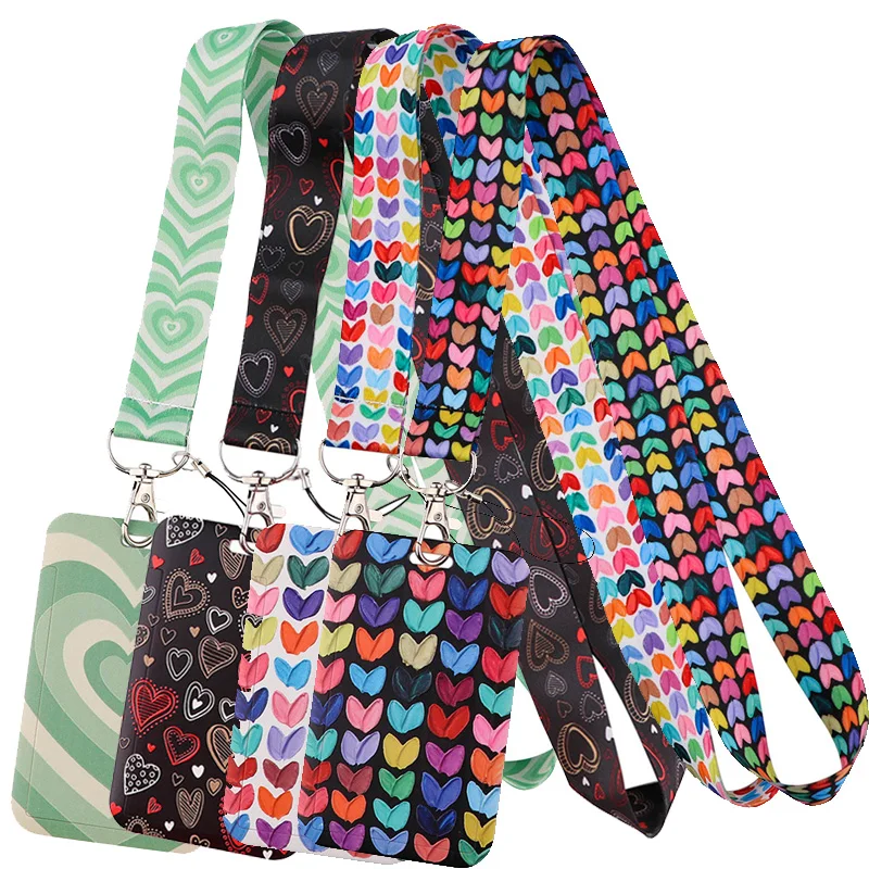 Heart Love Lanyard Credit Card ID Holder Bag Student Women Travel Card Cover Badge Car Keychain Decorations
Heart Love Lanyard Credit Card ID Holder Bag Student Women Travel Card Cover Badge Car Keychain Decorations