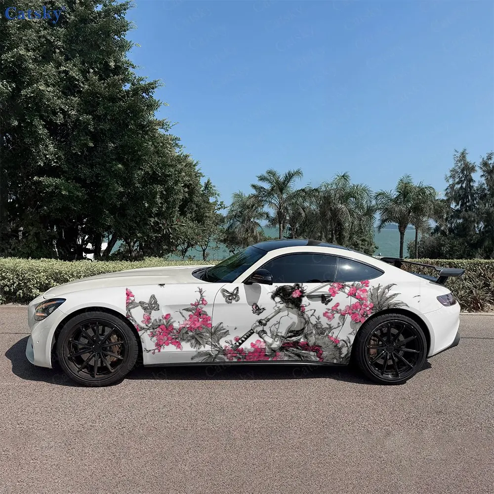 2pcs Cherry Blossom Female Samurai Car Side Wraps, Self-Adhesive PVC Waterproof & Scratch-Resistant Stickers, Car Accessory Gift
2pcs Cherry Blossom Female Samurai Car Side Wraps, Self-Adhesive PVC Waterproof & Scratch-Resistant Stickers, Car Accessory Gift
