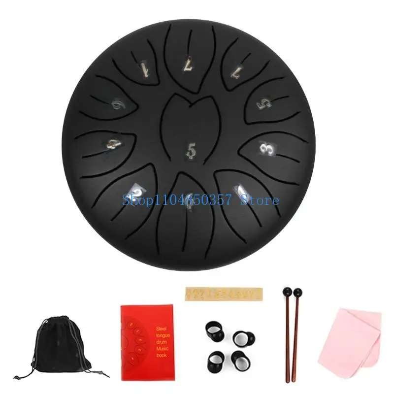 652F Steel Tongue Drum 11 Note Handpans Drum Clear and Crisp Sound Ethereal Drum
652F Steel Tongue Drum 11 Note Handpans Drum Clear and Crisp Sound Ethereal Drum